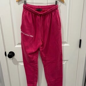 PrettyLittleThing Bright Pink Girls' Jogger Sweatpants
